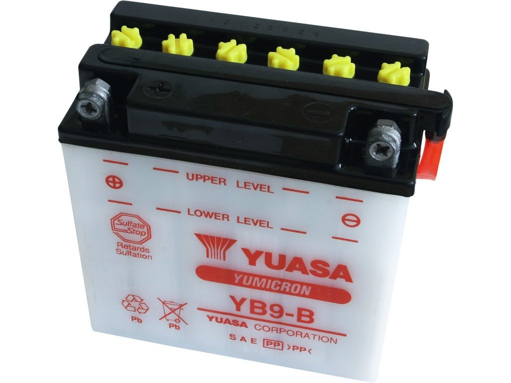 Yuasa Motorcycle Battery YB9-B 12V 9Ah - YB9BDC