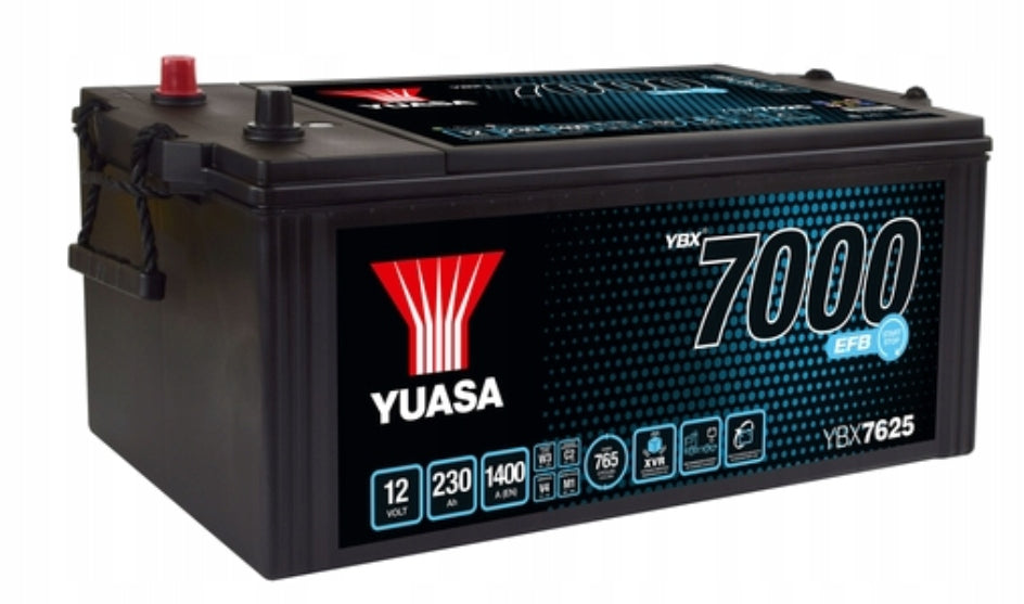 Yuasa Battery Super Heavy Duty EFB Car Battery 12V 230Ah Terminal Type T1 (YBX7625)