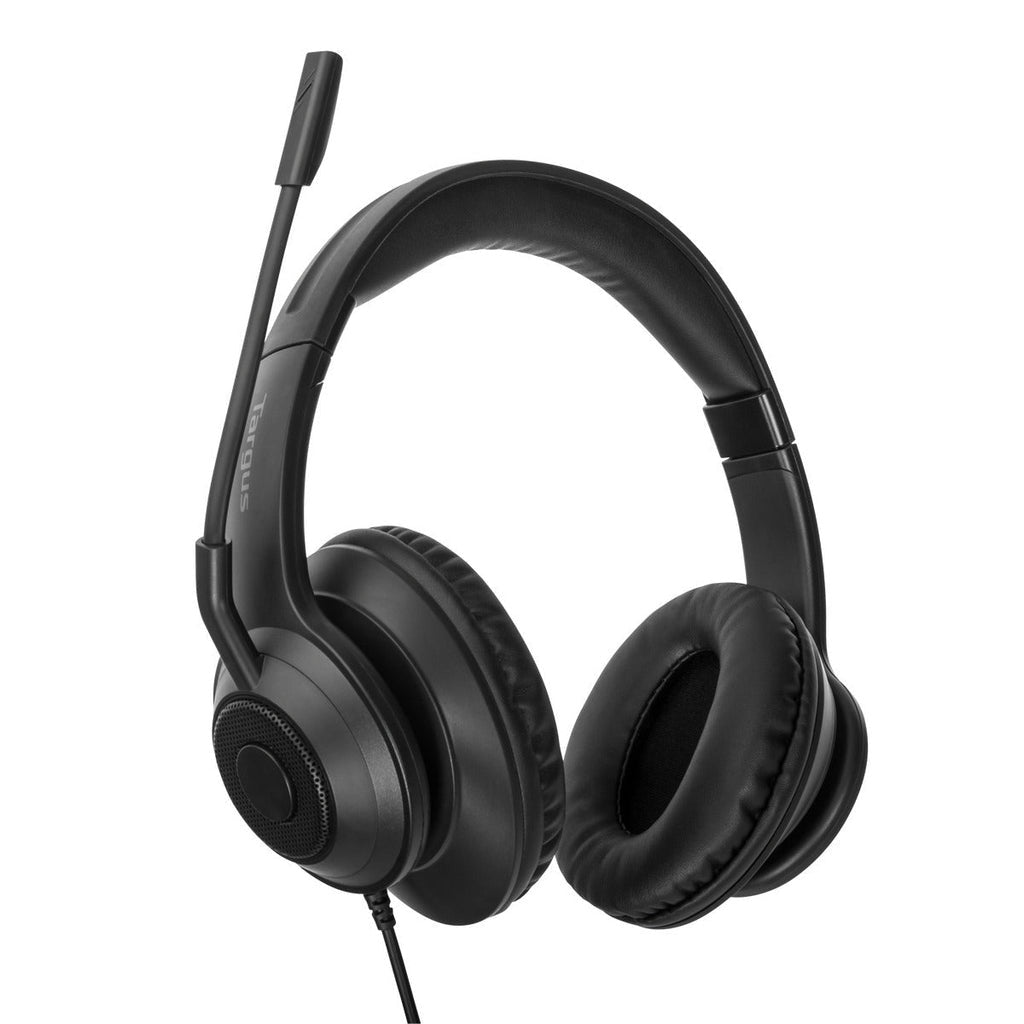 Targus AEH102GL Wired On-Ear Headset, Noise Isolating, Black (AEH102GL)