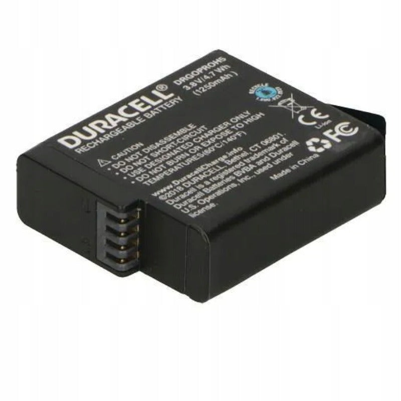 Duracell Camera Battery 3.8V 1250mAh Pack of 2 (DRGOPROH5-X2)