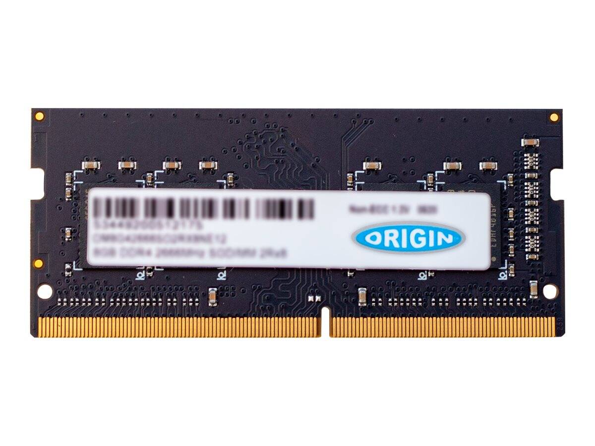 Origin Storage ORIGIN 16GB DDR4-2666 SODIMM - Non-ECC - 1.2V (OM16G42666SO2RX8NE12) DDR4 2666MHz 2RX8