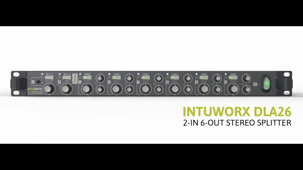INTUSONIC DLA26 Zone Distributor 2-IN-6 (12604177)