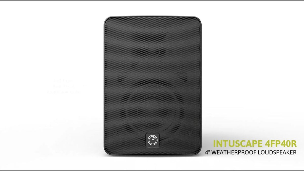 INTUSONIC 4FP40R 4-inch 2-way Outdoor Speaker - White (12604022)
