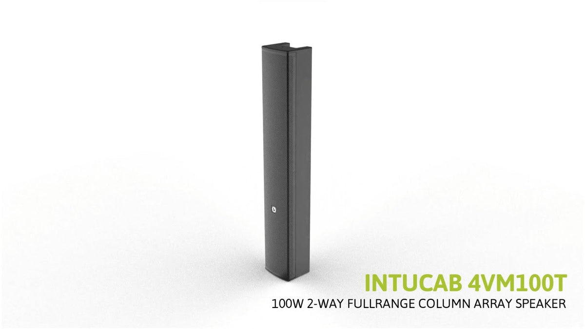 INTUSONIC 4VM100T Column Speaker, Black