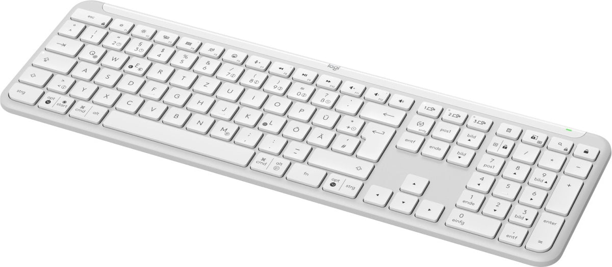 Logitech Signature Slim Wireless Keyboard K950 - Bluetooth 5.1 - Off-White