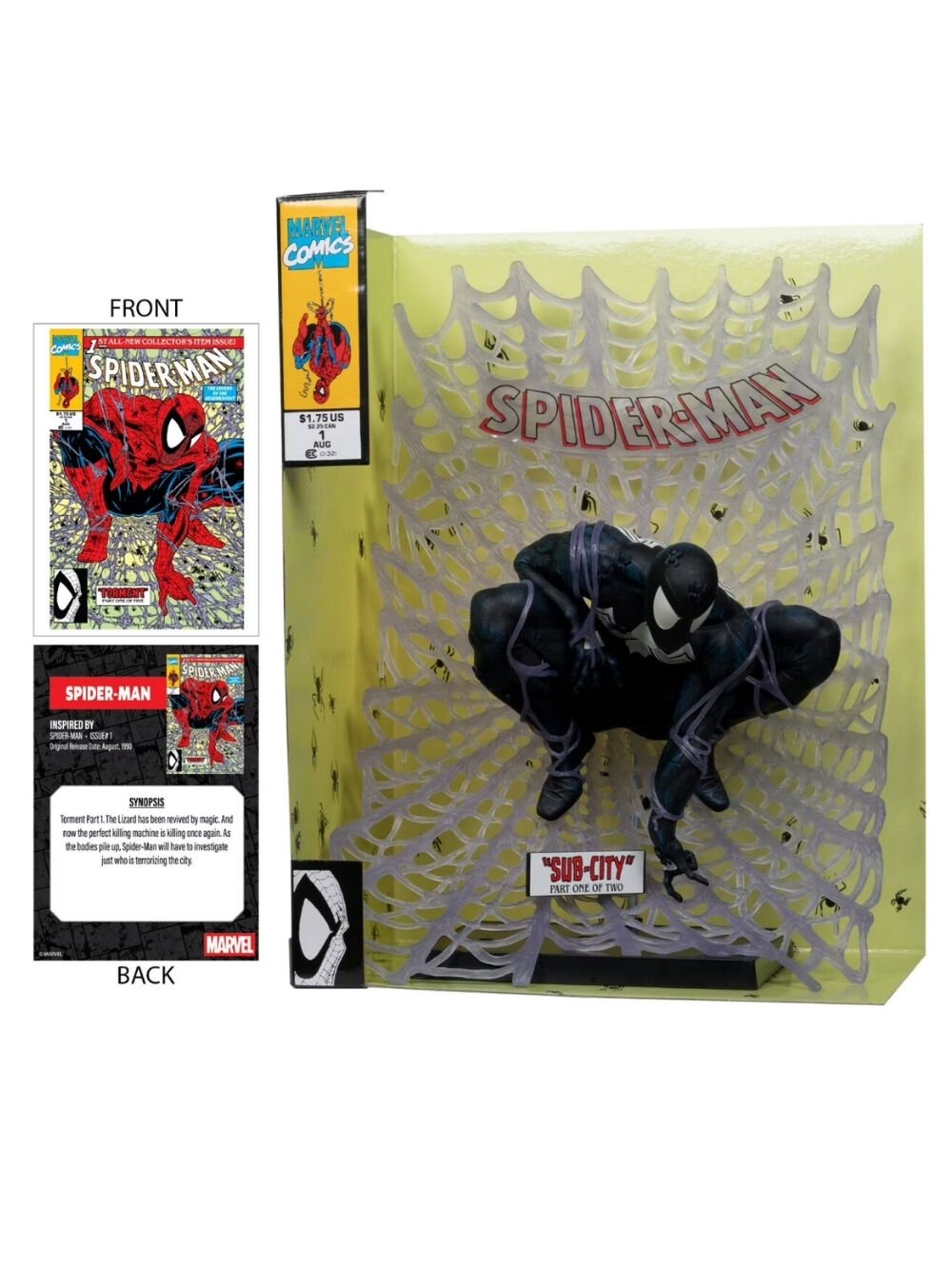 MCFARLANE Marvel Spider-Man Black Suit Figure 14832CHASE