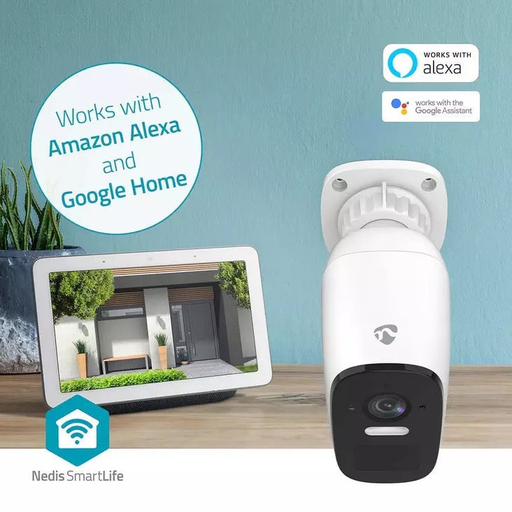 Nedis SmartLife Outdoor Camera IP66 Motion Detector 4MP Quad HD Wi-Fi