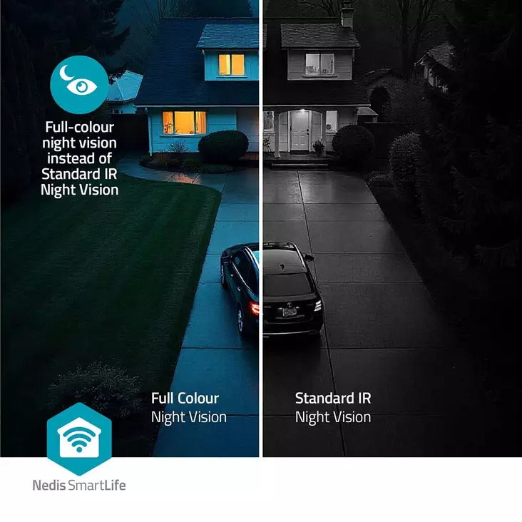 Nedis SmartLife Outdoor Camera IP66 Motion Detector 4MP Quad HD Wi-Fi