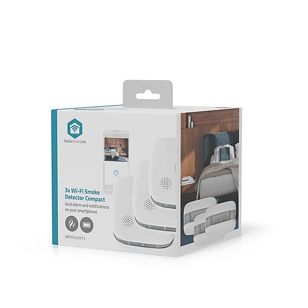Smoke Detector Nedis SmartLife WIFIDS21WT3 3 pcs