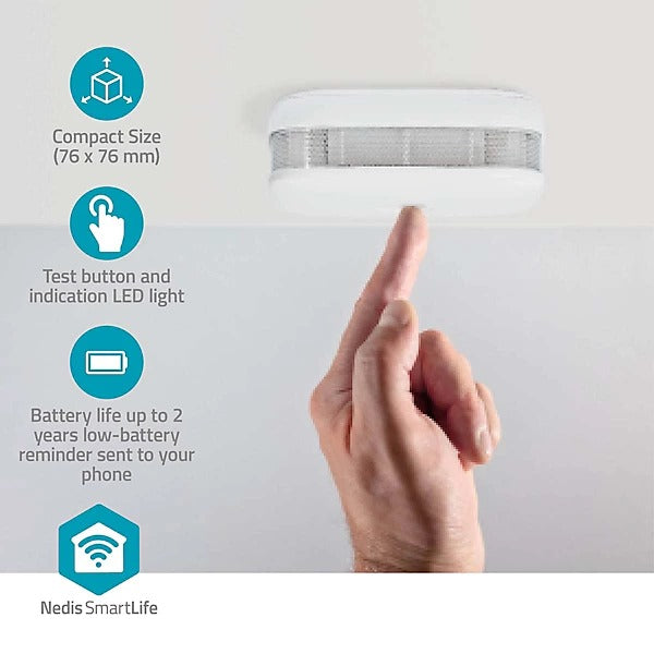 Smoke Detector Nedis SmartLife WIFIDS21WT3 3 pcs