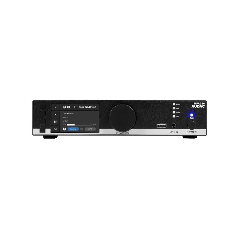 AUDAC All-in-One MFA216 Sound Solution 2x80W @ 4 O, Black