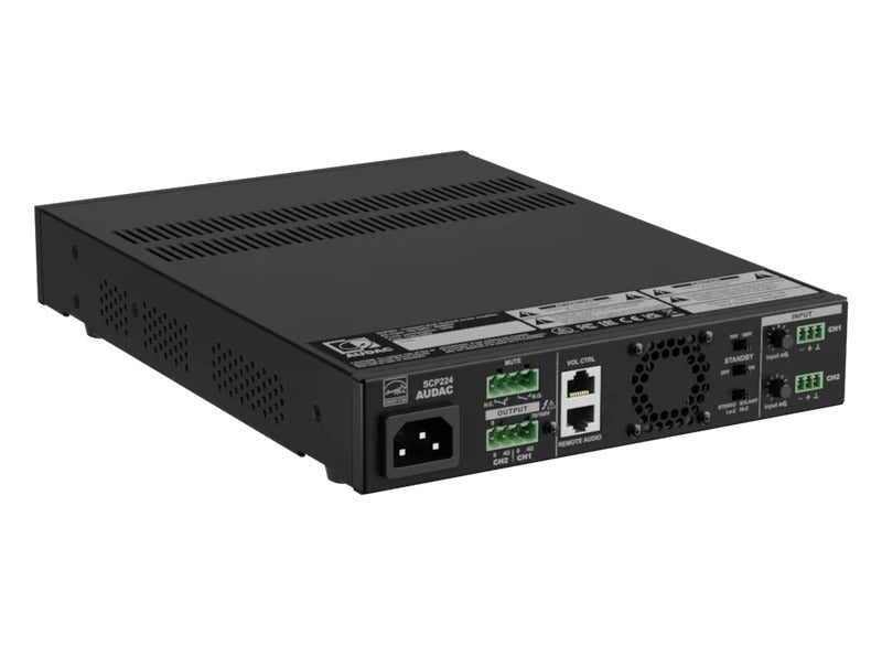 AUDAC SCP224 Dual-Channel Amplifier 240W - 600W for Commercial Use