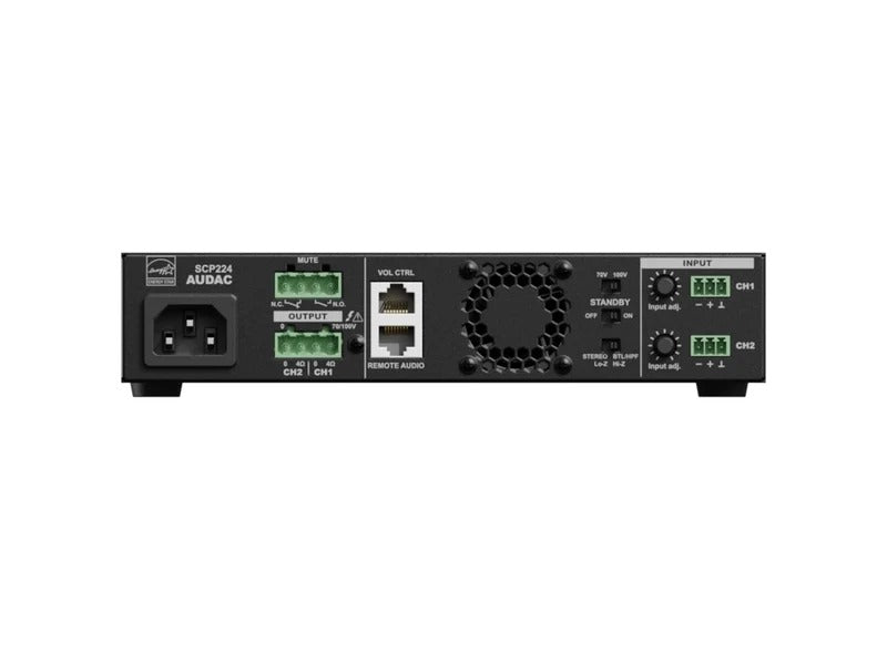 AUDAC SCP224 Dual-Channel Amplifier 240W - 600W for Commercial Use