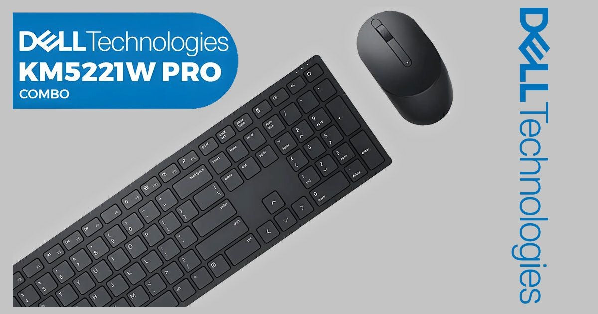 DELL KM5221W Keyboard and Mouse incl. RF Wireless QWERTZ German black (580-AJRD)