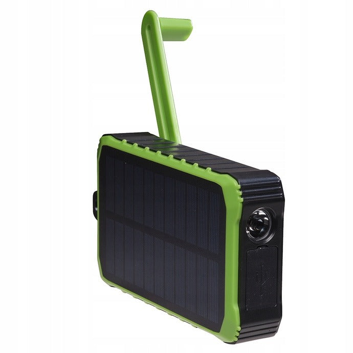 Denver PSO-10012 10000mAh Solar Power Bank with Handle Dynamo