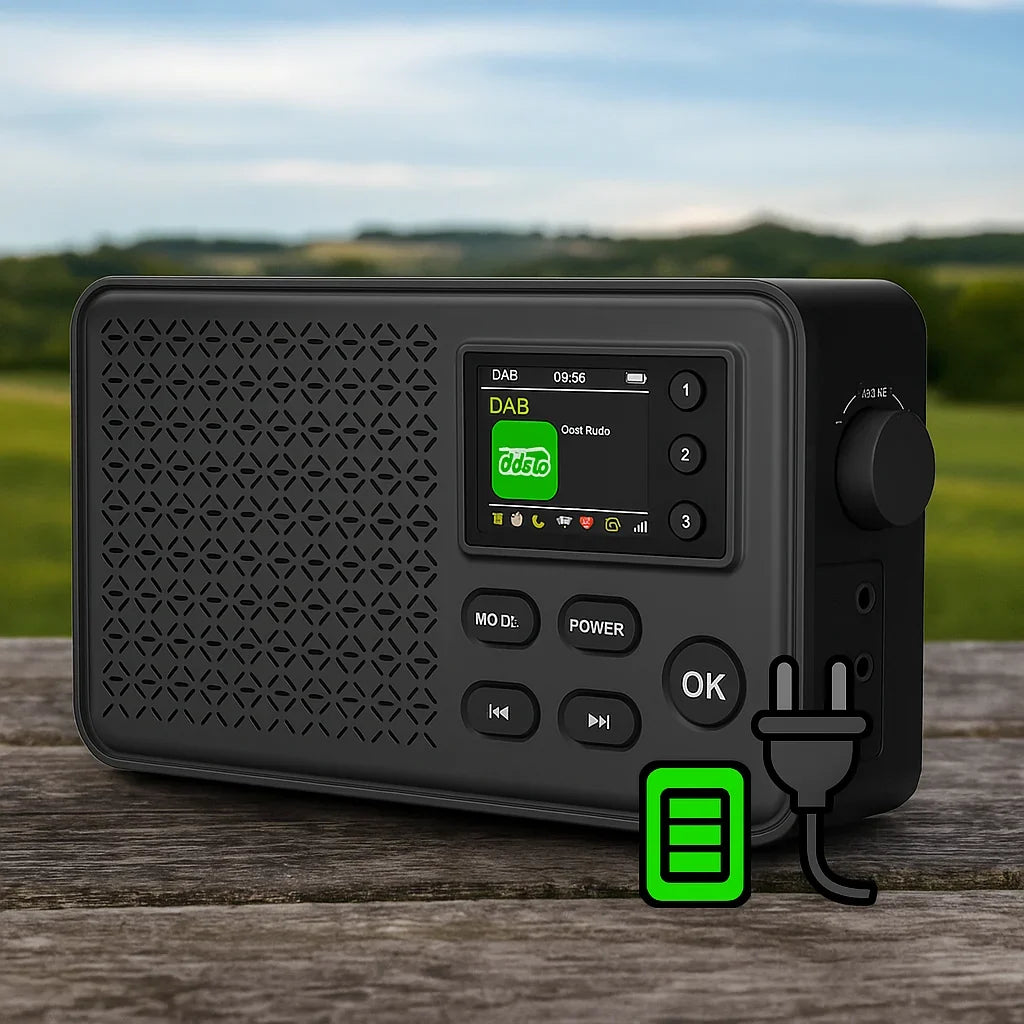 DENVER DAB-57 Portable DAB Radio 10 Watts Black