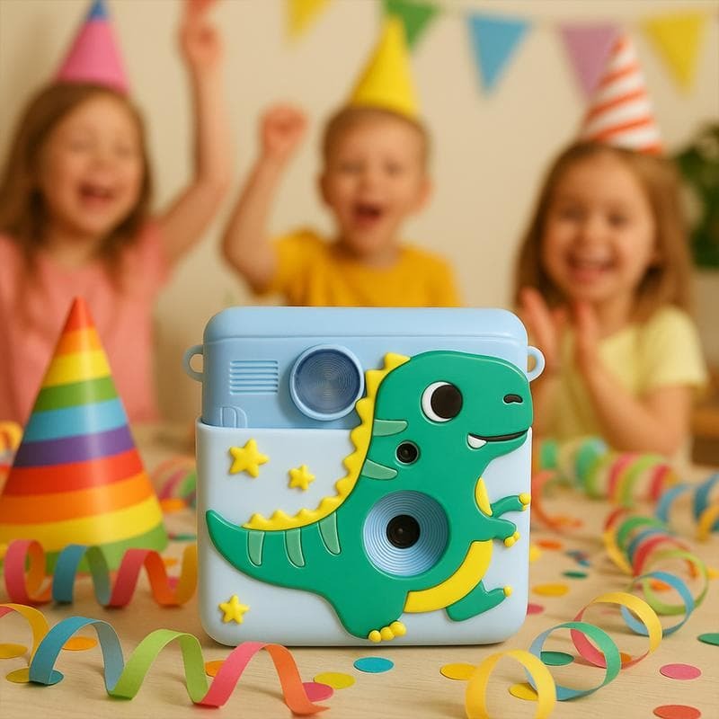 Denver KPC-1363 Kids Instant Camera Dino Blue - (KPC-1363BU)
