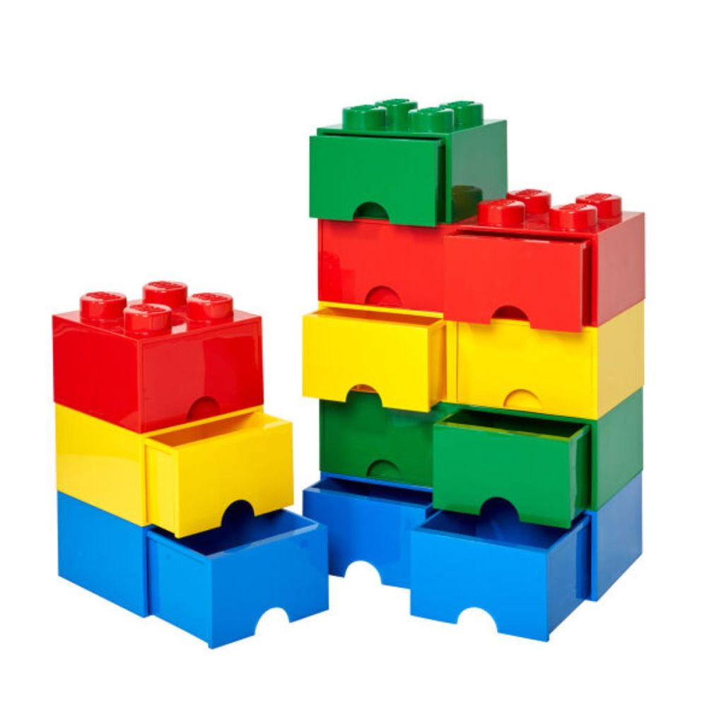 Room Copenhagen LEGO STORAGE BRICK 8 - Yellow - Polypropylene (PP) - 500 mm - 250 mm - 180 mm (RC40041732)
