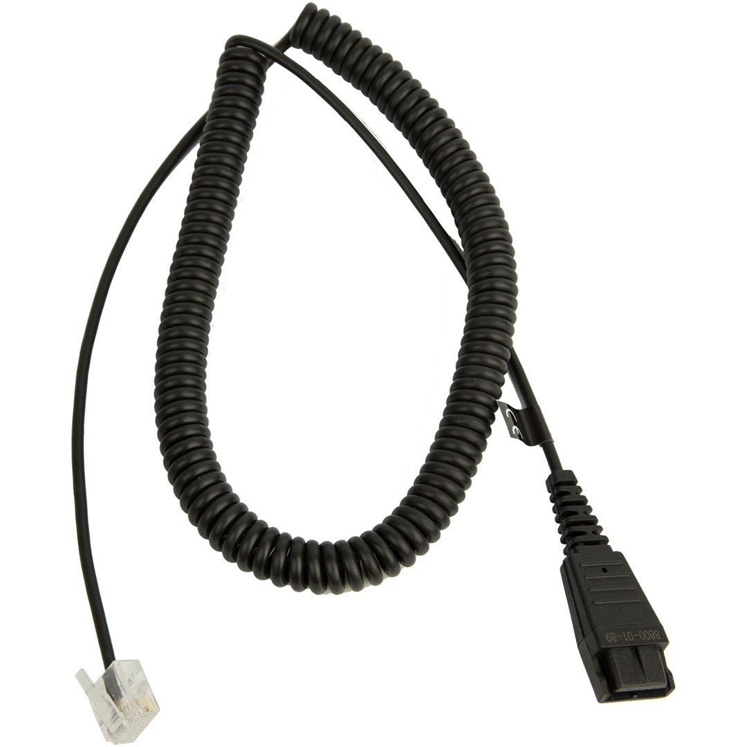 Jabra QD to RJ45 Spiral Cable 0.5 - 2 m