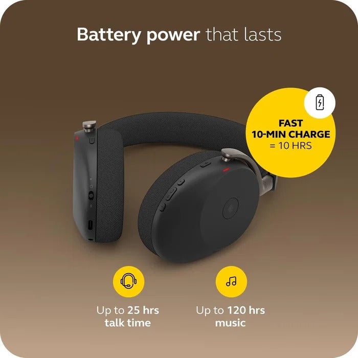 JABRA Evolve3 85 MS, Link390a, Black, WLC Charge, Stereo (38599-999-989)