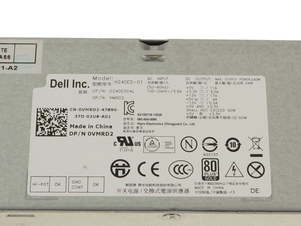 Dell PSU 240W Small Form Factor Power Supply (VMRD2)