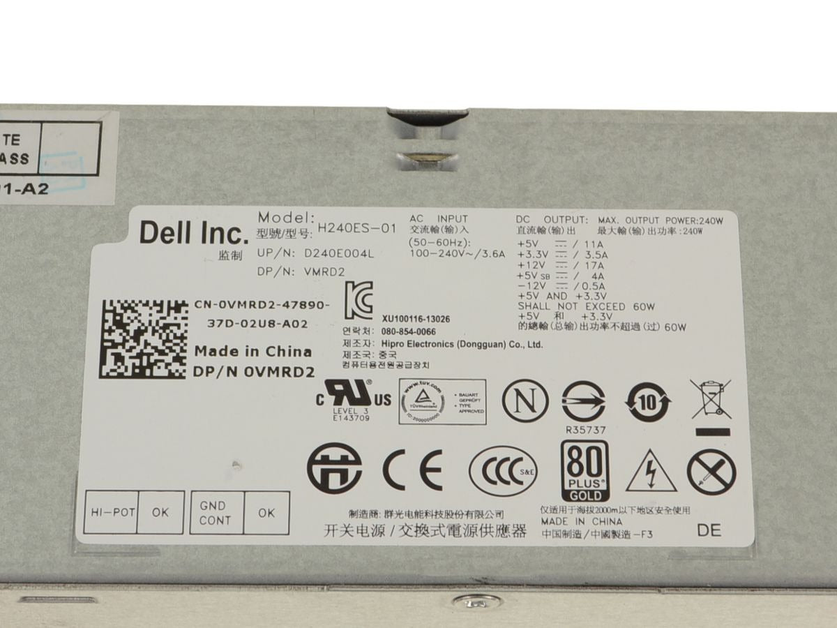 Dell PSU 240W Small Form Factor Power Supply (VMRD2)