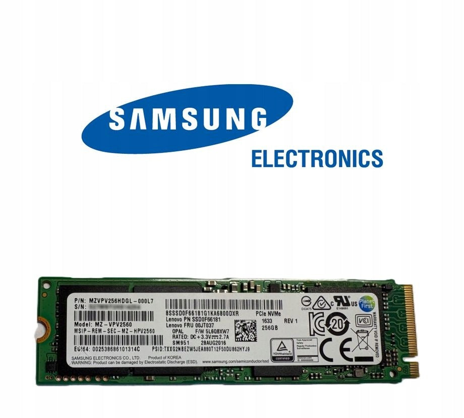 Lenovo 00JT037 Internal SSD M.2 256GB PCI Express 3.0 (FRU00JT037)