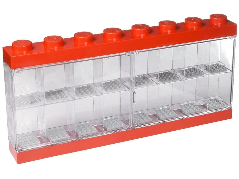 Room Copenhagen 4066 Red Display Box for 16 LEGO Minifigures - Transparent Lid RC40660001