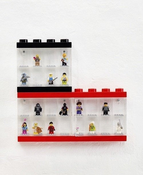 Room Copenhagen 4066 Red Display Box for 16 LEGO Minifigures - Transparent Lid RC40660001