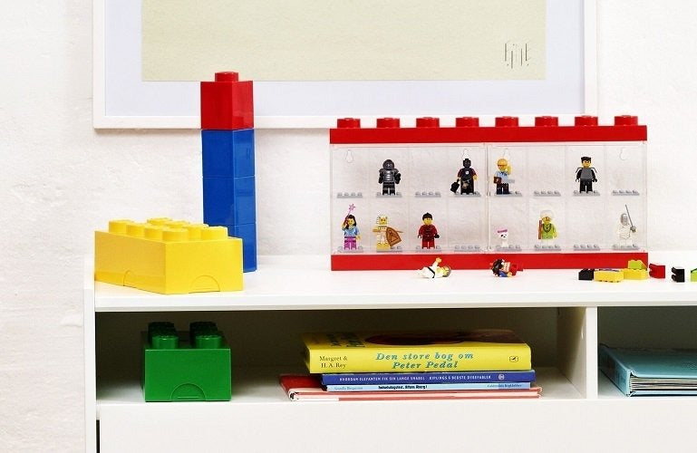 Room Copenhagen 4066 Red Display Box for 16 LEGO Minifigures - Transparent Lid RC40660001