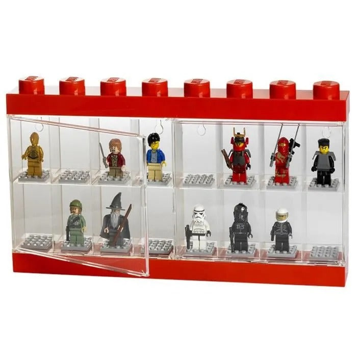 Room Copenhagen 4066 Red Display Box for 16 LEGO Minifigures - Transparent Lid RC40660001
