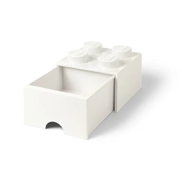 LEGO Storage Brick Drawer 4 White with 4 Studs - Storage Drawer (40051735)