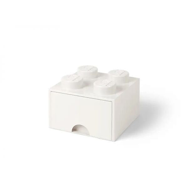 LEGO Storage Brick Drawer 4 White with 4 Studs - Storage Drawer (40051735)