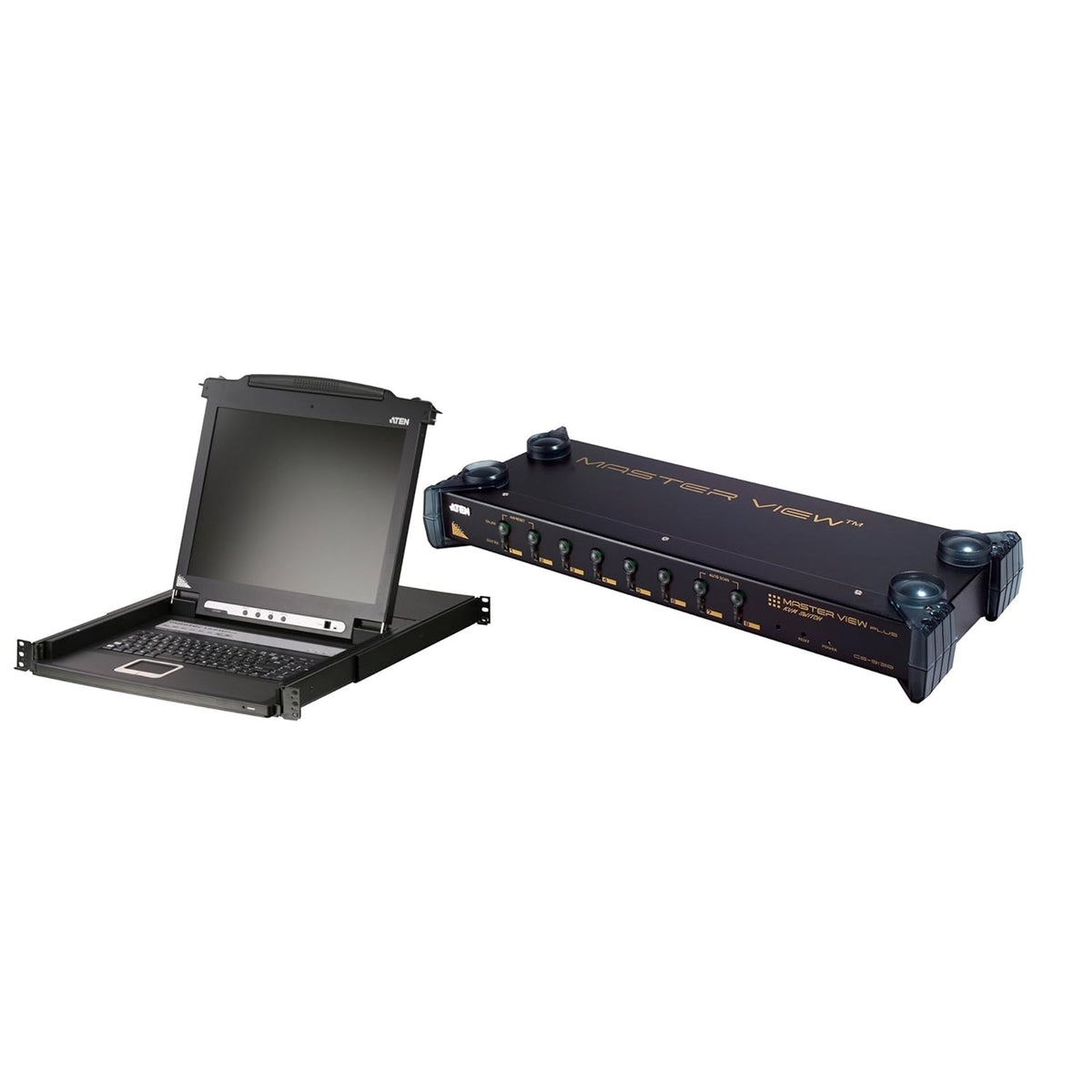 Aten CL1000M - 1280 x 1024 Pixel - black - 1U - Metal - Plastic - LCD - 50/60 Hz (CL1000M-ATA-2XK06A1G)