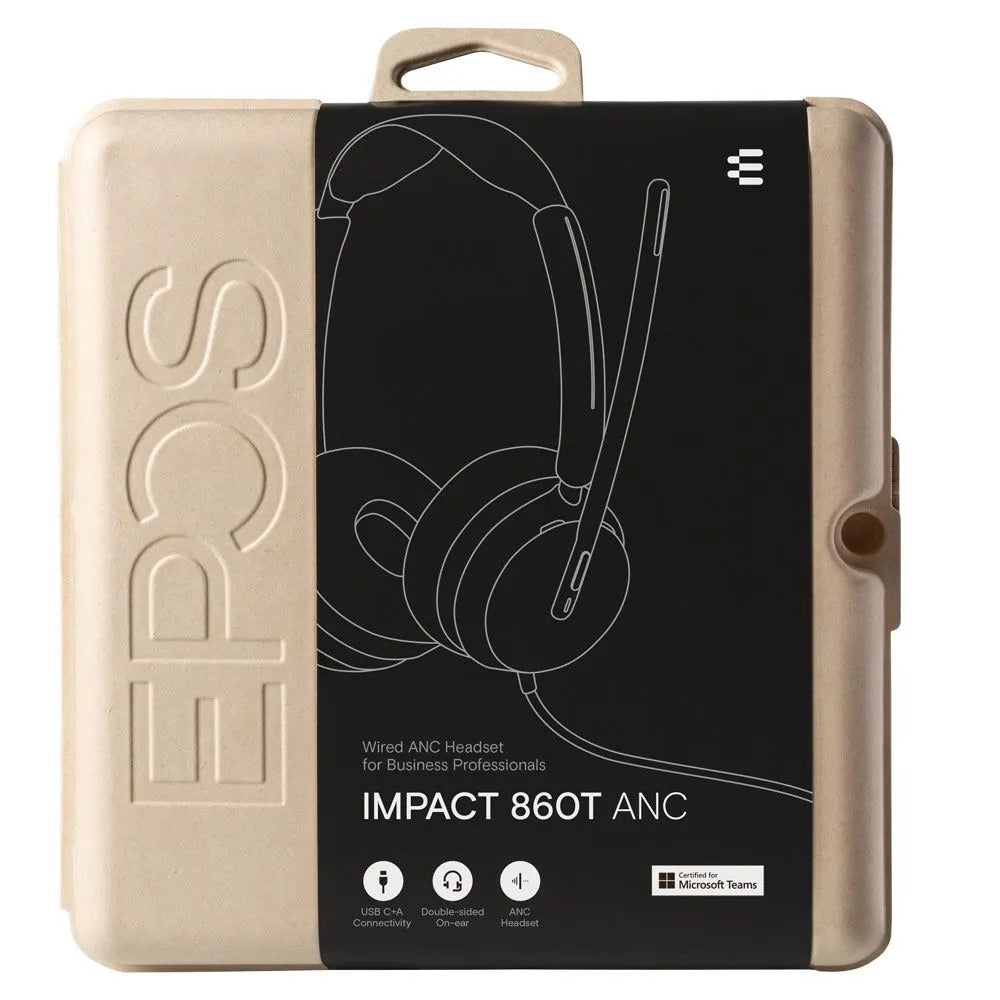 EPOS IMPACT 860T - Headset - On-Ear - Wired - USB-C - Certified for Microsoft Teams (1001179)