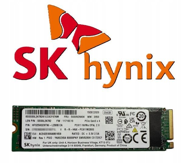 Lenovo HYNIX PC611 1TB PCIe 2280 HFS001TD9TNI-L2A0B SSD (5SS0W86212)
