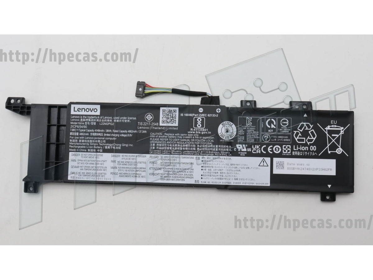 Lenovo 5B11K24753 Original Battery 38Wh 4.948 mAh