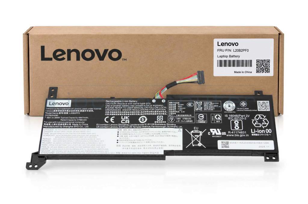 Lenovo 2 Cell Battery 38Wh L22B2PG2 BYD/B 4.948 mAh 5B11N45970