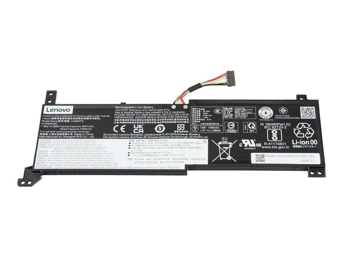 Lenovo 2 Cell Battery 38Wh L22B2PG2 BYD/B 4.948 mAh 5B11N45970