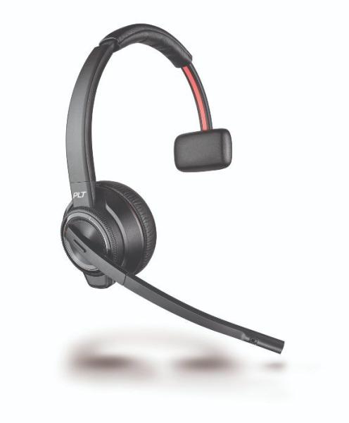 HP Poly Savi 8210 Wired Headphones - Handheld Calls/Music - Bluetooth Black 8D3E9AA
