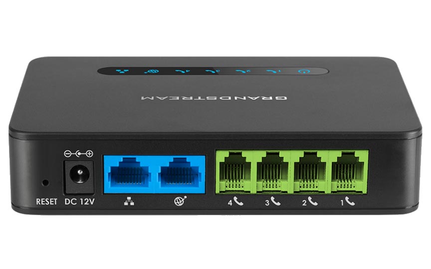 Grandstream VoIP Gateway with Gigabit NAT - 4-Port FXS - HT814_V2