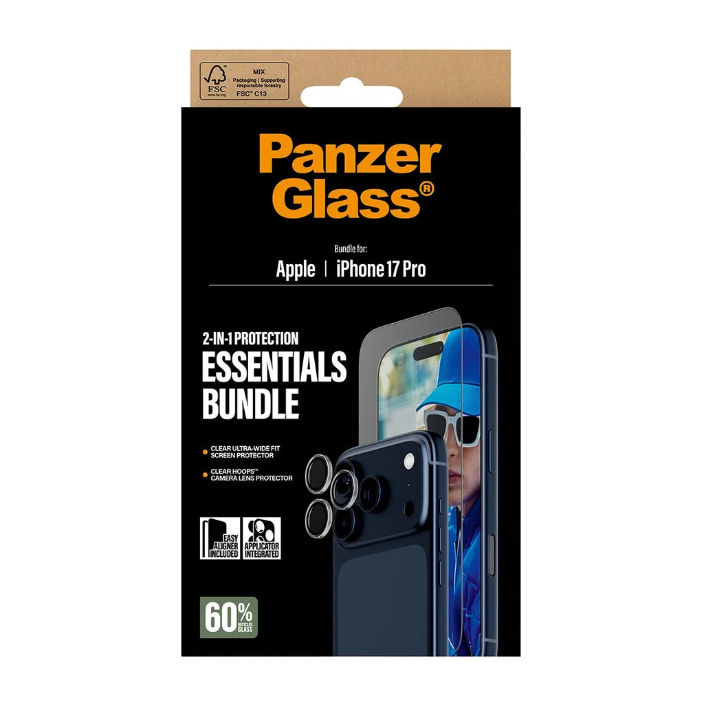 PanzerGlass 2-in-1 Essentials Bundle iPhone 17 Pro (PG96915)