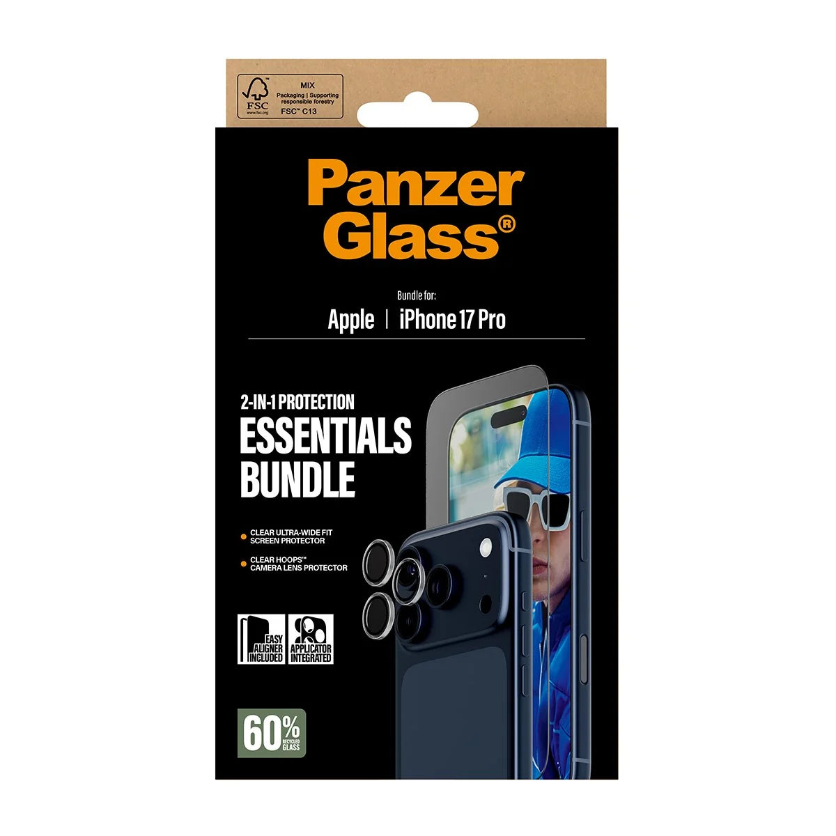 PanzerGlass 2-in-1 Essentials Bundle iPhone 17 Pro (PG96915)