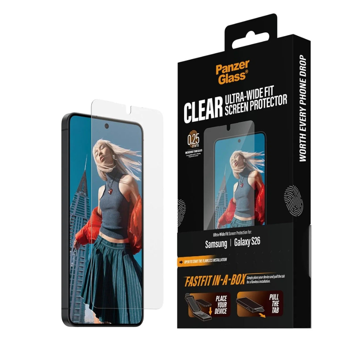 PanzerGlass Screen Protector Samsung Galaxy S26 Ultra-Wide Fit PG17676
