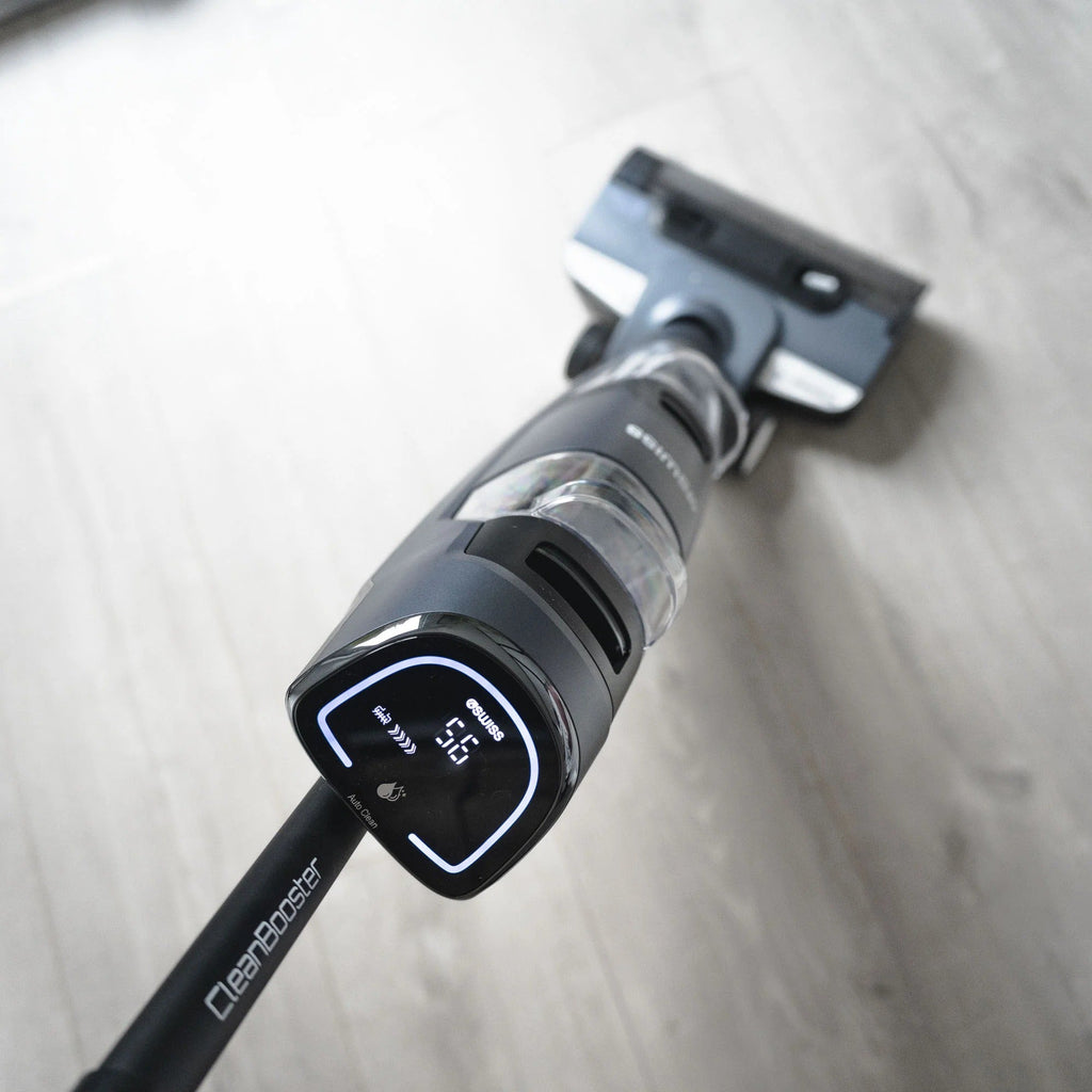 4SWISS VC024 CleanBooster Black Vertical Vacuum Cleaner | Model 46954