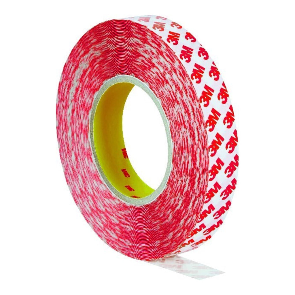 3 M Double-Sided Adhesive Tape GPT-020F, 19 mm x 50 m transparent, high initial adhesion, moisture-resistant, - 1 piece (GPT-020F19)