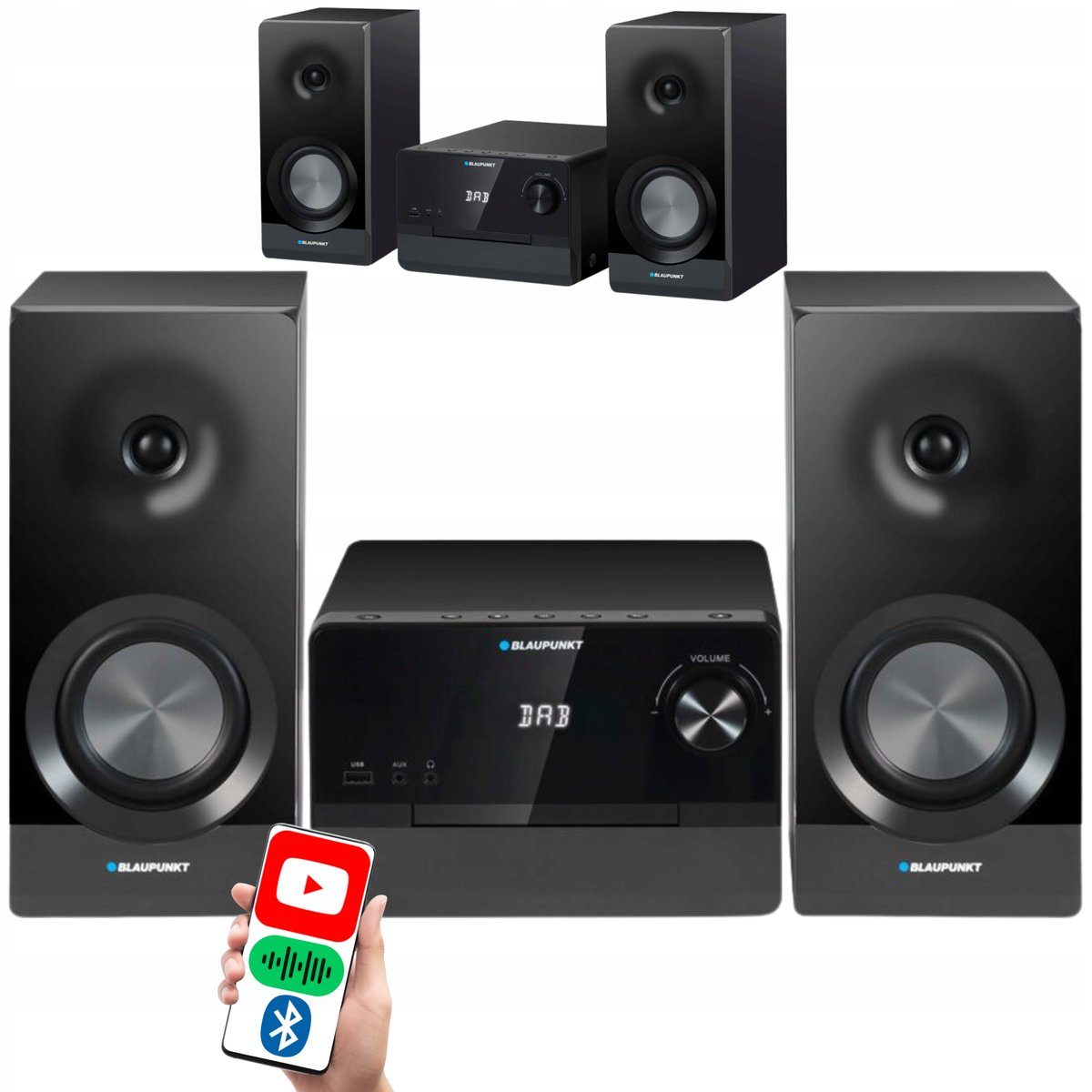 Blaupunkt MS49DAB Micro Hi-Fi System Black | Model: MS49DAB