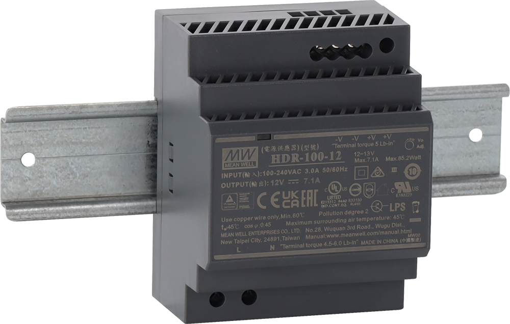 DIN Rail Switching Power Supply Mean Well HDR-100-, 48V, 1.92A