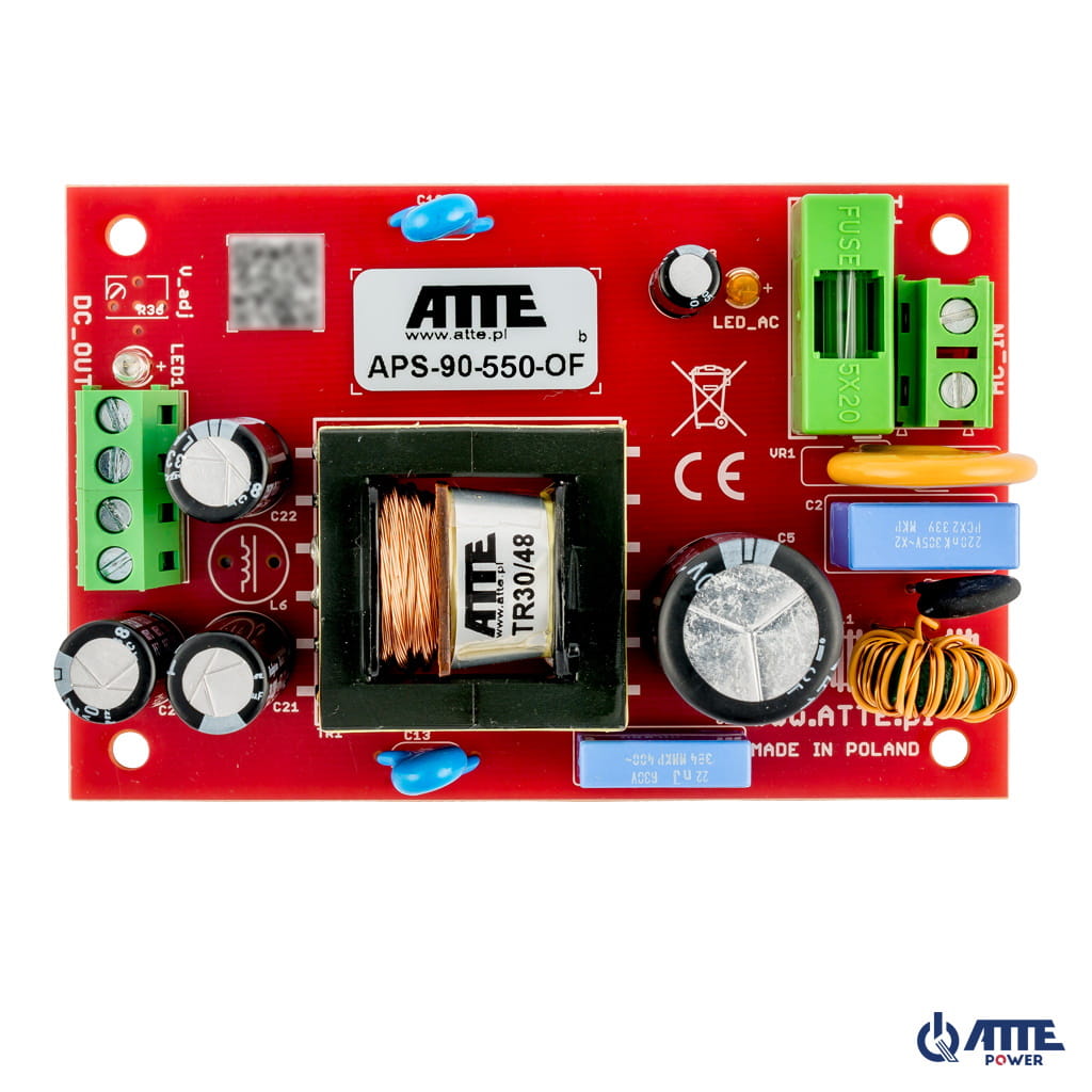 Atte APS-90-550-OF Power Supply for Networks 1200 g 120x220x22mm