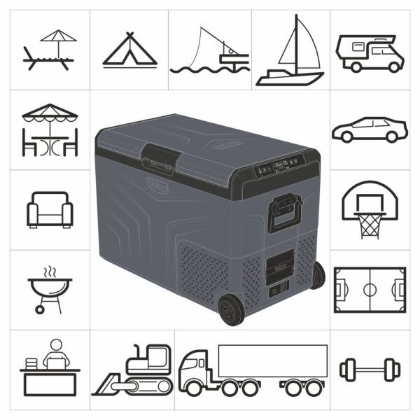 Yolco TCX50 Carbon Portable Fridge (50 L)